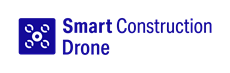 Logo for Smart Construction Drone featuring a stylized drone icon within a blue square.