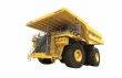 Large yellow mining truck